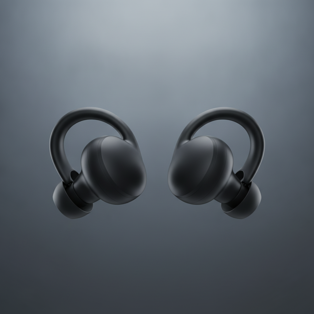 איור של אוזניות קליפס אוזן פתוחה בהשראת Baseus Inspire XC1