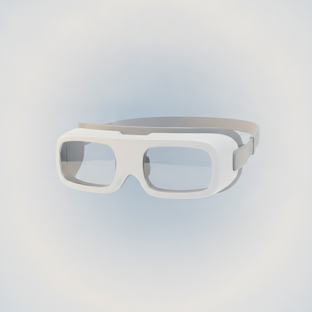 איור של משקפי קריאה אלקטרוניים בהשראת Sol Reader