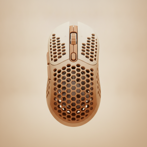 Pulsar Feinmann F01 Noctua Edition gaming mouse illustration