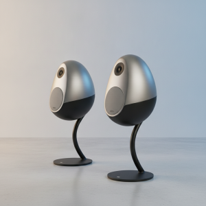 KEF LS Luxe wireless speakers illustration
