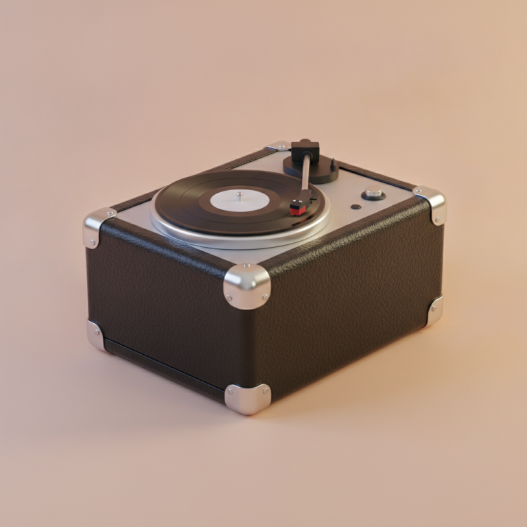 Tiny Vinyl Player illustration