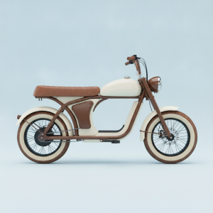 Kingbull Ranger retro electric bike illustration