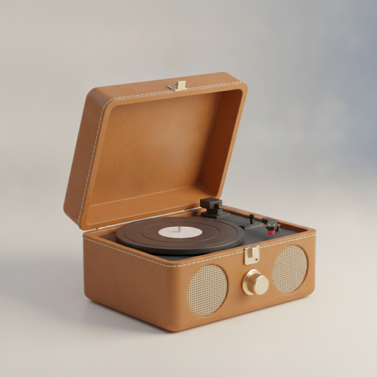 Tiny Vinyl Player illustration