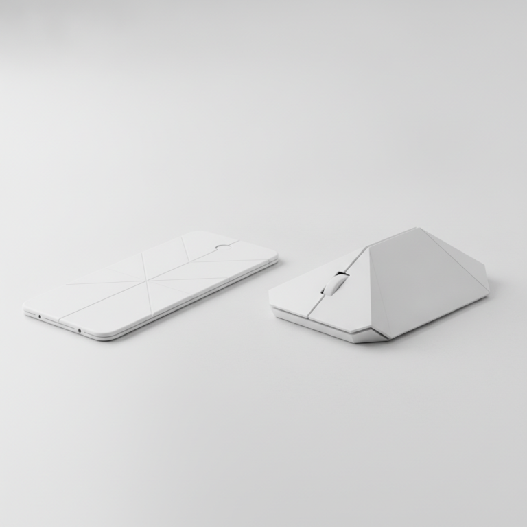 OrigamiSwift folding mouse illustration