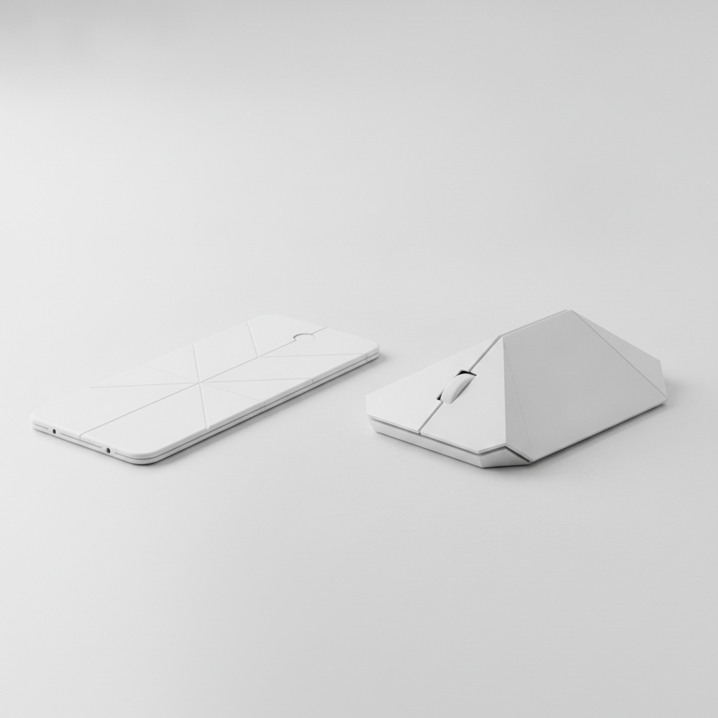 OrigamiSwift folding mouse illustration