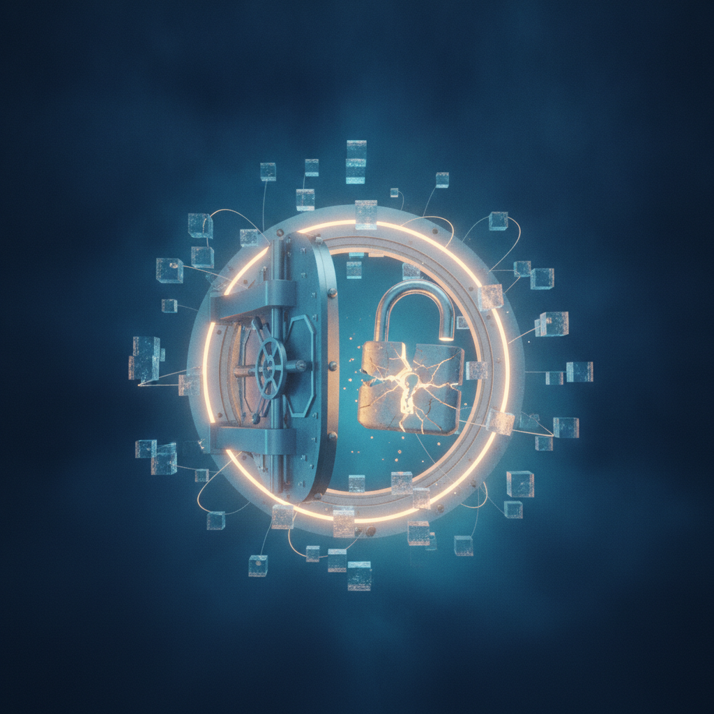 איור: אשכול Kubernetes עם מנעול שבור